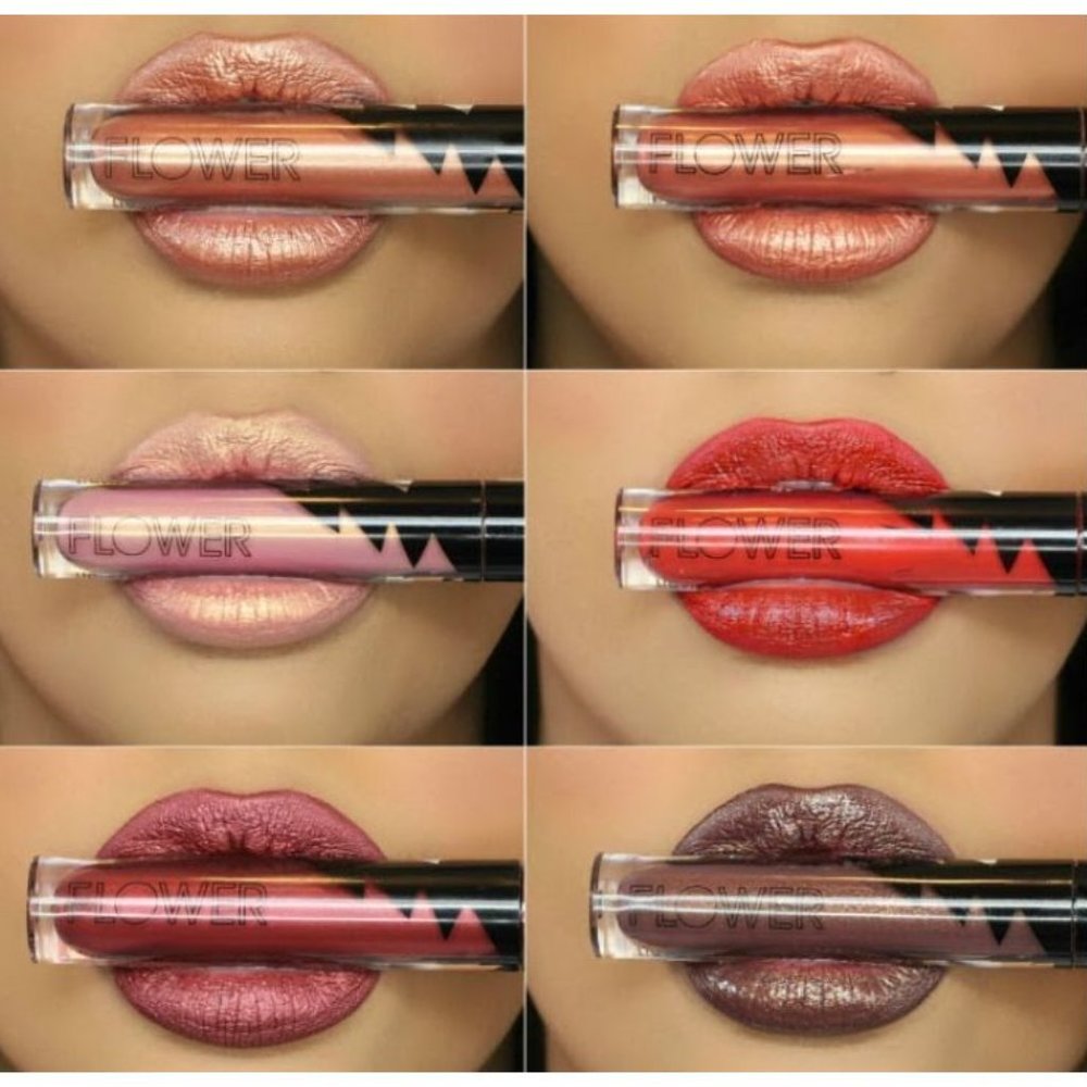 FLOWER Miracle Matte Metallic Liquid Lip Color Vampy Violet .176 oz NEW - Picture 4 of 5